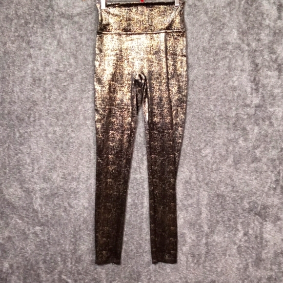 Spanx Velvet Shine Metallic High Rise Party New Years Club Leggings Sz  Medium - Picture 1 of 6